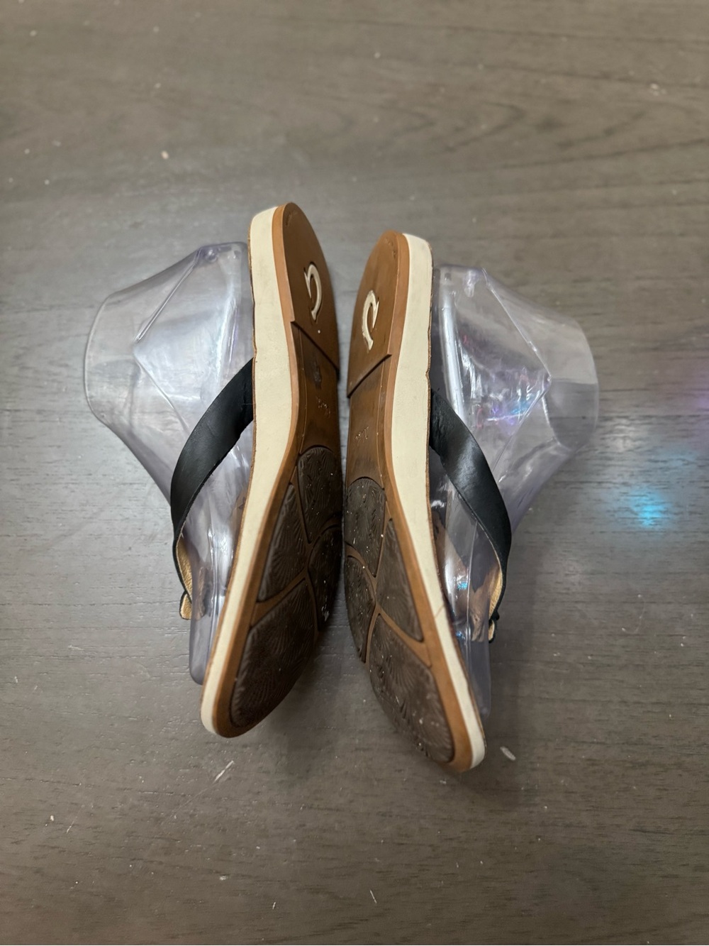 OluKai Black. Nohie Flip Flop size w 8 - Picture 5 of 13